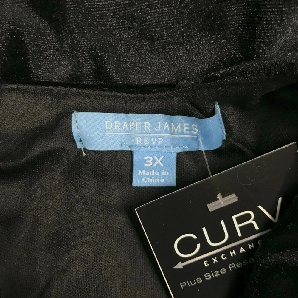 Draper James RSVP Velvet Bow Back Dress - Size 3X
